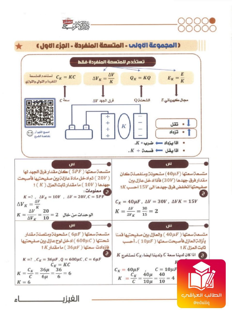 ملزمة حسين محمد مسائل الفيزياء السادس العلمي – تحميل PDF
