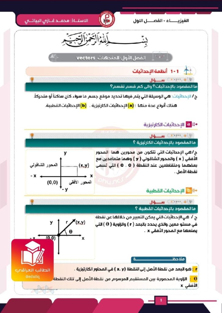 ملزمة محمد غازي البياتي فيزياء الخامس العلمي – تحميل PDF