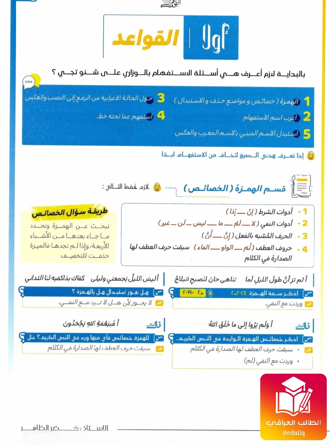 ملزمة مراجعة مركزة ادب خضر الظاهر السادس الاعدادي – تحميل PDF