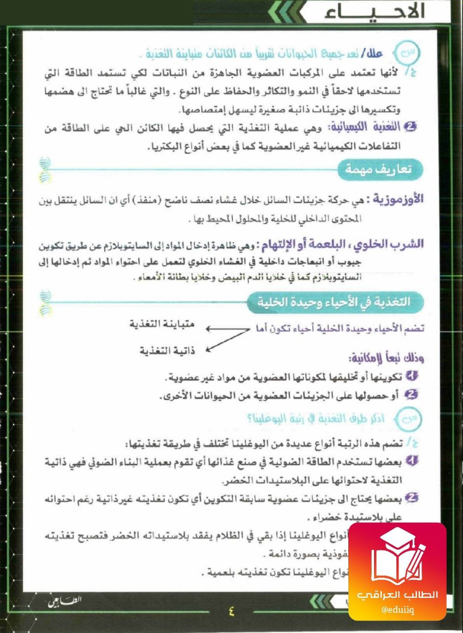 ملزمة قاسم منتصر احياء الخامس العلمي – 2026 PDF